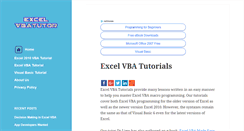 Desktop Screenshot of excelvbatutor.com
