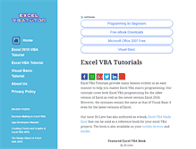 Tablet Screenshot of excelvbatutor.com